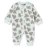 HelloBaby Car Print Long Sleeve Footless Baby Sleepsuit (Newborn to 9 Months) Ecru - ebebek