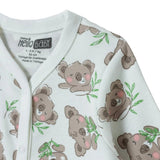 HelloBaby Car Print Long Sleeve Footless Baby Sleepsuit (Newborn to 9 Months) Ecru - ebebek