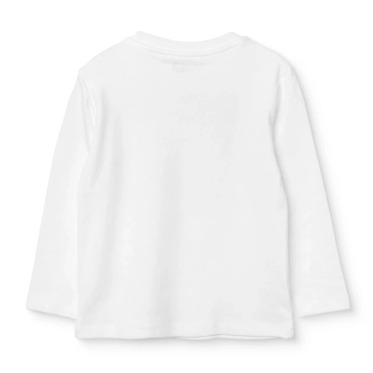 HelloBaby Long Sleeve Interlock Baby T-Shirt (3-6 Months to 2-3 Years) White - ebebek