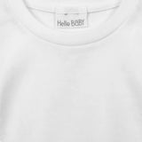 HelloBaby Long Sleeve Interlock Baby T-Shirt (3-6 Months to 2-3 Years) White - ebebek