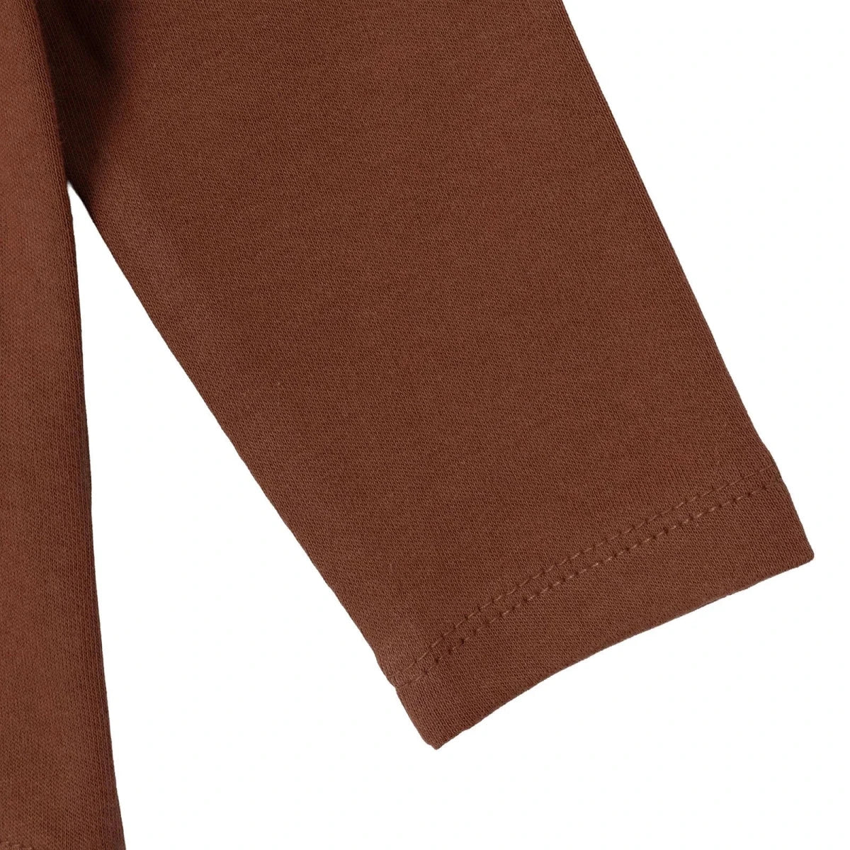 HelloBaby Long Sleeve Interlock Baby T-Shirt (3-6 Months to 2-3 Years) Brown - ebebek