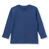 HelloBaby Long Sleeve Interlock Baby T-Shirt (3-6 Months to 2-3 Years) Navy Blue - ebebek