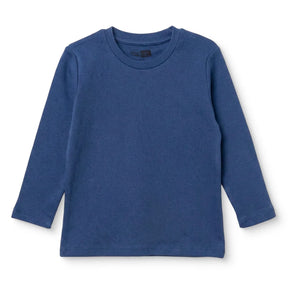 HelloBaby Long Sleeve Interlock Baby T-Shirt (3-6 Months to 2-3 Years) Navy Blue - ebebek