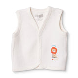 HelloBaby Animal Print V-Neck Quilted Baby Gilet (1-3 Months to 18 Months-2 Years)