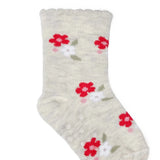 HelloBaby 3 Pack Heart & Floral Print Non-Slip Baby Socks (Newborn to 2-3 Years) Red - ebebek