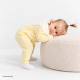 HelloBaby Polka Dot Long Sleeve Baby Sleepsuit with Feet (Newborn to 6-9 Months) - Yellow Yellow - ebebek