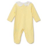 HelloBaby Polka Dot Long Sleeve Baby Sleepsuit with Feet (Newborn to 6-9 Months) Yellow - ebebek
