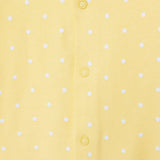 HelloBaby Polka Dot Long Sleeve Baby Sleepsuit with Feet (Newborn to 6-9 Months) Yellow - ebebek