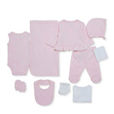 HelloBaby 10 Piece Floral Print Baby Hospital Bag Set (Newborn) - Pink Pink - ebebek