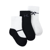 HelloBaby 3 Pack Bow Print Ankle Baby Socks (Newborn to 2-3 Years)