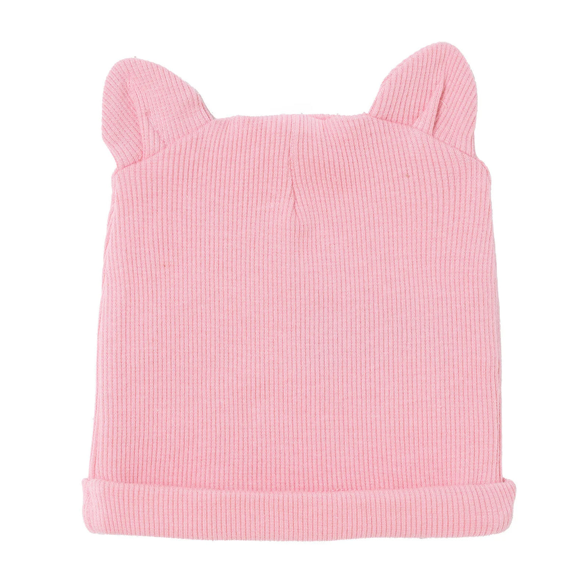HelloBaby Slogan Print Ribbed Baby Hat (Newborn)
