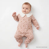 HelloBaby Floral Print Footless Baby Sleepsuit (Newborn to 6-9 Months) Pink - ebebek