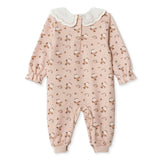 HelloBaby Floral Print Footless Baby Sleepsuit (Newborn to 6-9 Months) Pink - ebebek