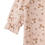 HelloBaby Floral Print Footless Baby Sleepsuit (Newborn to 6-9 Months) Pink - ebebek