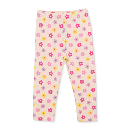 HelloBaby Single Jersey Baby Leggings (3-6 Months to 4-5 Years) Ecru Printed - ebebek