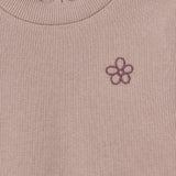 HelloBaby Frill Neck Embroidered Long Sleeve Baby T-Shirt (3-6 Months to 2-3 Years) Brown - ebebek