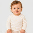HelloBaby Polka Dot Print Long Sleeve Baby T-Shirt (3-6 Months to 2-3 Years) Ecru Printed - ebebek