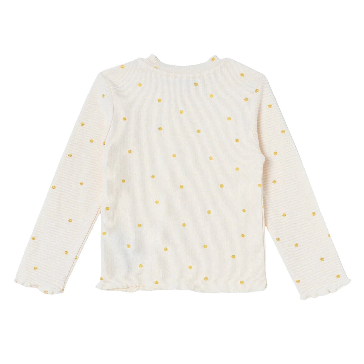 HelloBaby Polka Dot Print Long Sleeve Baby T-Shirt (3-6 Months to 2-3 Years) Ecru Printed - ebebek