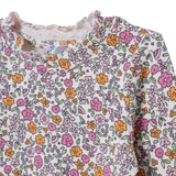 HelloBaby Floral Print Long Sleeve Baby T-Shirt (3-6 Months to 2-3 Years) Ecru Printed - ebebek