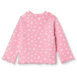 HelloBaby Daisy Print Long Sleeve Baby T-Shirt (3-6 Months to 2-3 Years) Pink Printed - ebebek