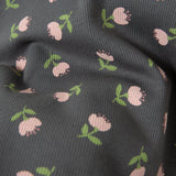 HelloBaby Frill Neck Floral Print Long Sleeve Baby T-Shirt (3-6 Months to 2-3 Years) Grey Printed - ebebek