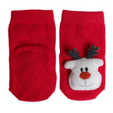 HelloBaby Reindeer Print Animal Novelty Baby Socks (Newborn to 12 Months) - Red Red - ebebek