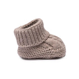 HelloBaby Cable Knit Baby Booties (One Size) Beige - ebebek