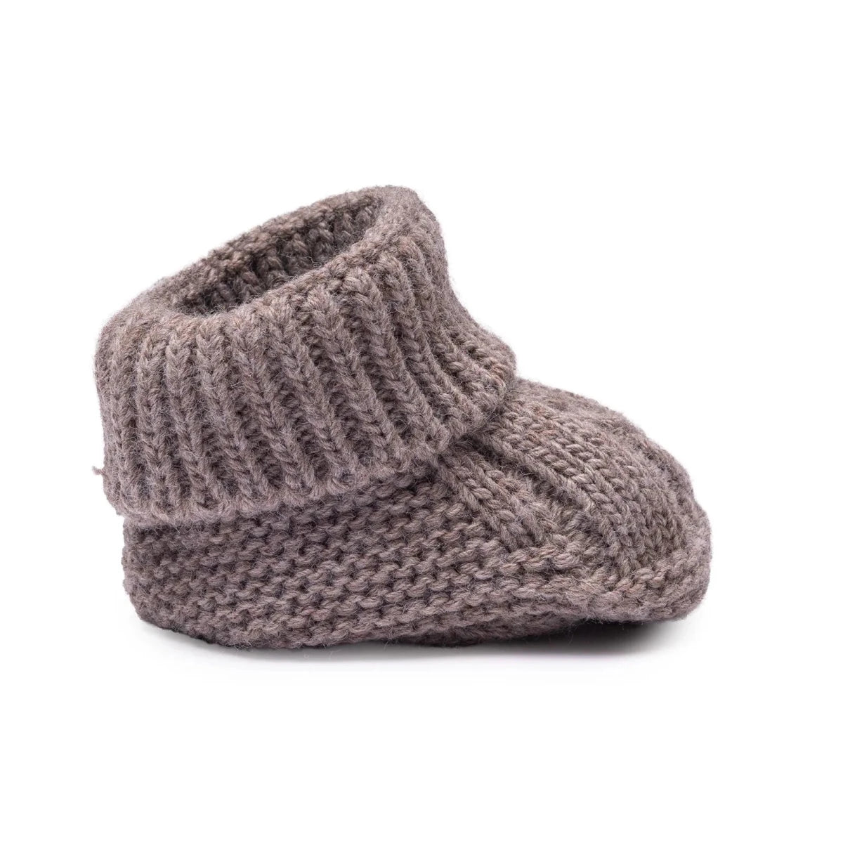 HelloBaby Knitted Baby Booties (One Size) Brown - ebebek