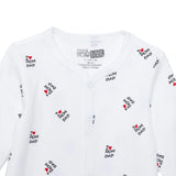 HelloBaby Slogan Print Long Sleeve Footed Baby Sleepsuit (Newborn to 6-9 Months)