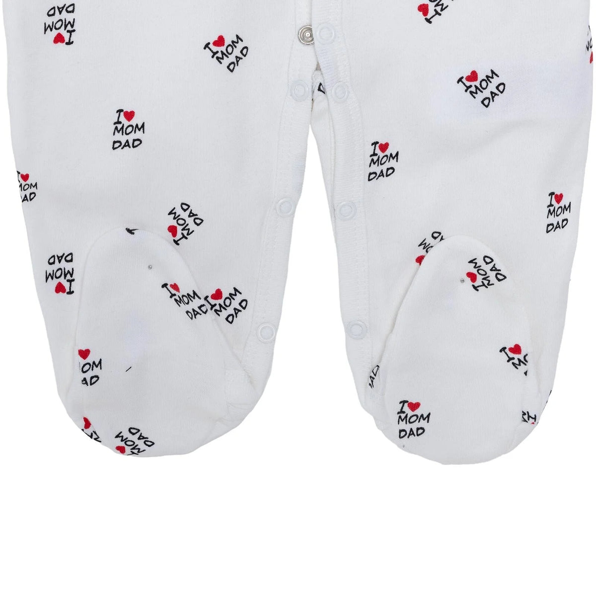 HelloBaby Slogan Print Long Sleeve Footed Baby Sleepsuit (Newborn to 6-9 Months)