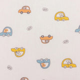 Little Dreams Car Print Fitted Cot Bed Sheet (70 x 140 cm) Ecru Printed - ebebek
