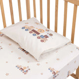 Little Dreams Vehicle Print Cot Bed Sheet Set (70 x 140 cm)