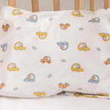 Little Dreams Vehicle Print Baby Pillowcase (35 x 45 cm) Ecru Printed - ebebek