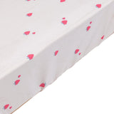 Little Dreams Strawberry Print Fitted Cot Bed Sheet (70 x 140 cm) Pink Printed - ebebek