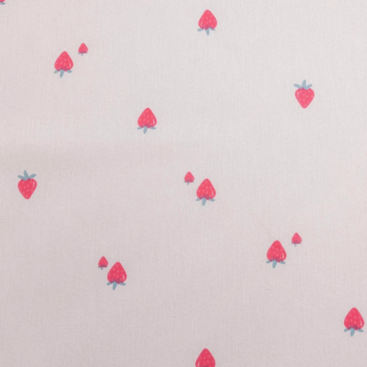 Little Dreams Strawberry Print Fitted Cot Bed Sheet (70 x 140 cm) Pink Printed - ebebek
