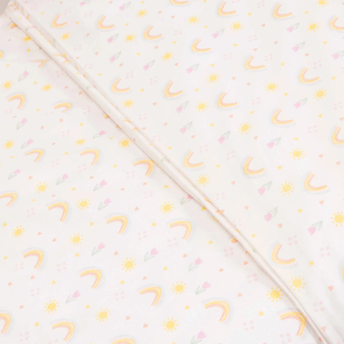 Little Dreams Floral Print Baby Duvet Cover Set (100 x 150 cm) Ecru Printed - ebebek