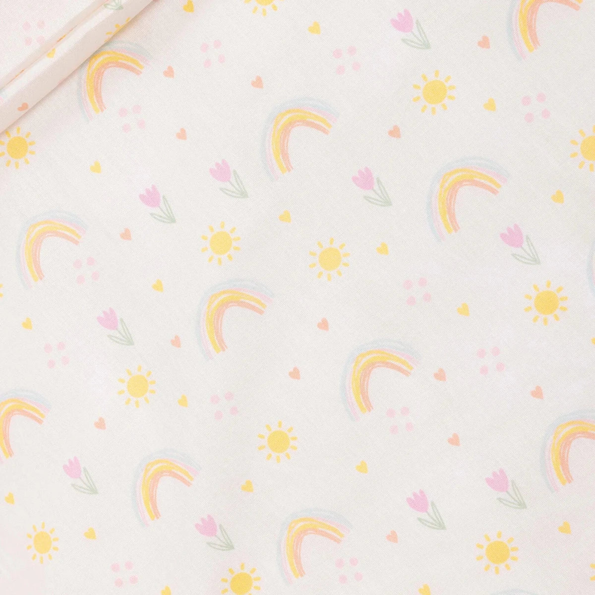 Little Dreams Floral Print Baby Duvet Cover Set (100 x 150 cm) Ecru Printed - ebebek