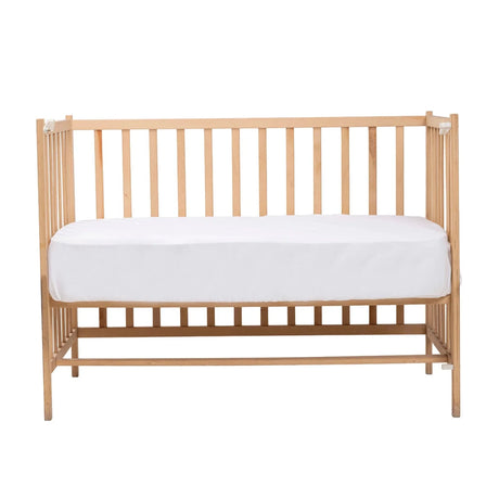 Little Dreams Plain Fitted Cot Bed Sheet (70 x 140 cm) White - ebebek