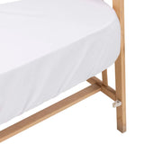 Little Dreams Plain Fitted Cot Bed Sheet (70 x 140 cm) White - ebebek