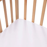 Little Dreams Plain Fitted Cot Bed Sheet (70 x 140 cm) White - ebebek
