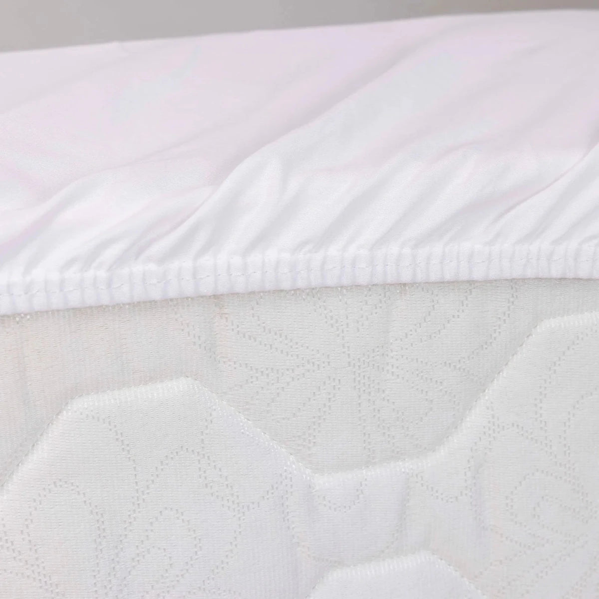 Little Dreams Plain Fitted Cot Bed Sheet (70 x 140 cm) White - ebebek