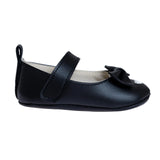 Papulin Touch-Fastening Faux Leather Baby Ballerina Shoes (UK 2 to 3.5)