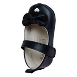 Papulin Touch-Fastening Faux Leather Baby Ballerina Shoes (UK 2 to 3.5)