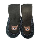 HelloBaby Bear Print Slipper Baby Socks (UK 2 to 7) - Green Printed Green Printed - ebebek