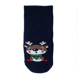 HelloBaby 3 Pack Reindeer Print Towelling Baby Socks (Newborn to 2-3 Years) - Red Red - ebebek