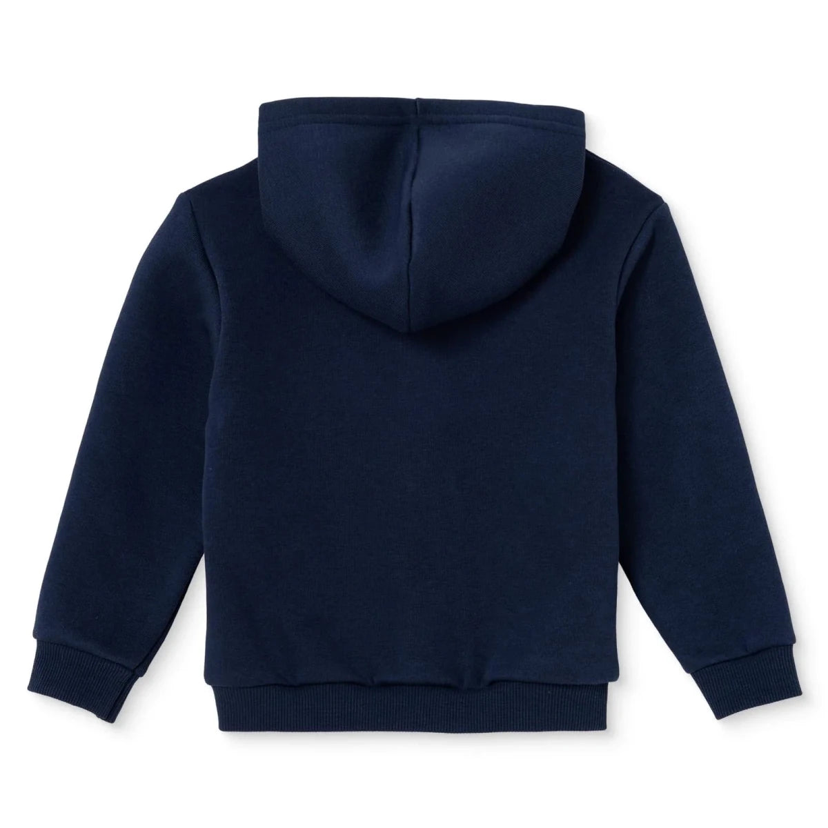 HelloBaby Brushed Back Zip-Through Baby Hoodie with Pockets (6-9 Months to 2-3 Years) Navy Blue - ebebek