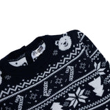 HelloBaby Christmas Motif Buttoned Knitted Baby Jumper (9-12 Months to 3-4 Years) - Navy Blue Navy Blue - ebebek