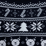 HelloBaby Christmas Motif Buttoned Knitted Baby Jumper (9-12 Months to 3-4 Years) - Navy Blue Navy Blue - ebebek