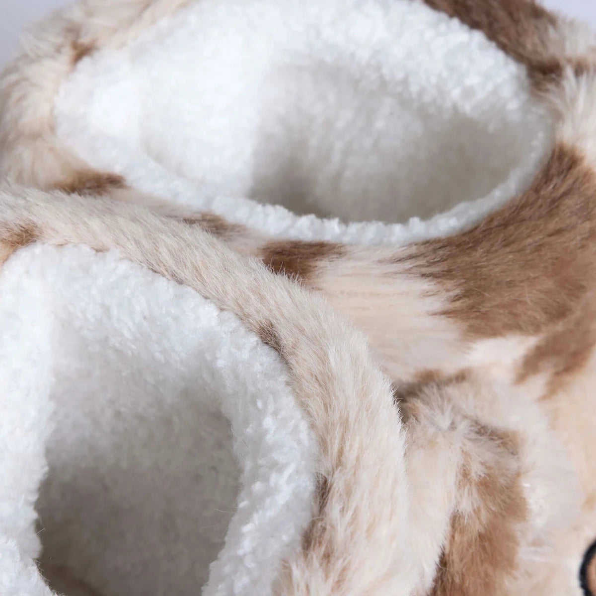HelloBaby Cow Embroidered Soft Fleece Baby Slippers (UK 5 to 8.5) Ecru - ebebek
