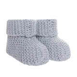 Kitti Knitted Baby Booties (One Size) Grey - ebebek